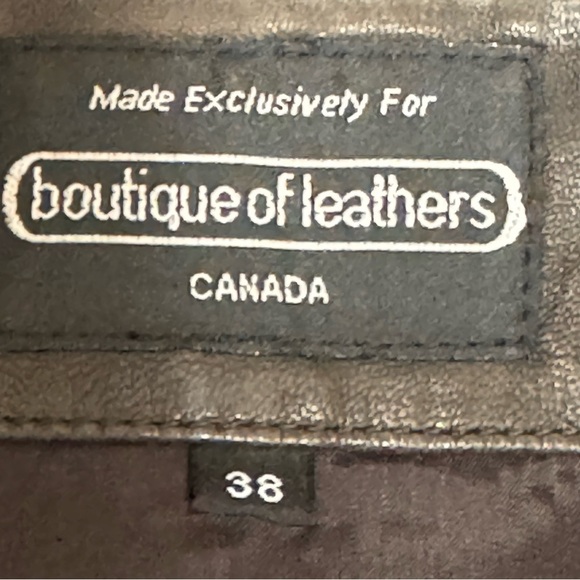 Boutique of Leathers Brown Patchwork Leather Vest Size 38 Medium - Picture 13 of 14